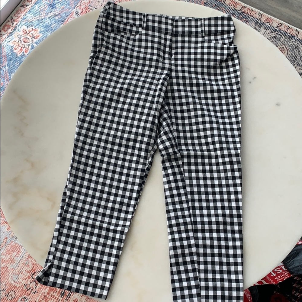 Loft Gingham Dress Capris